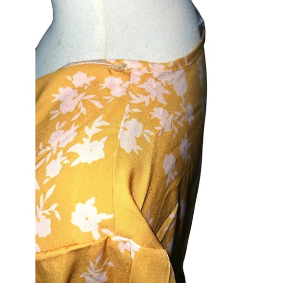 BloomChic Ditsy Floral A Line V Neck Short Flutter Sleeve Midi Dress Sz 18/20 (2 - Picture 8 of 15